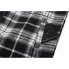 imageGEEK LIGHTING Mens Flannel Shirts Jacket Sherpa Lined Fleece Plaid Hoodie Long Sleeve Winter Warm CoatBlack White