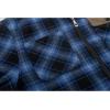 imageGEEK LIGHTING Mens Flannel Shirts Jacket Sherpa Lined Fleece Plaid Hoodie Long Sleeve Winter Warm CoatBlackblue