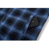 imageGEEK LIGHTING Mens Flannel Shirts Jacket Sherpa Lined Fleece Plaid Hoodie Long Sleeve Winter Warm CoatBlackblue