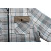 imageGEEK LIGHTING Mens Flannel Shirts Jacket Sherpa Lined Fleece Plaid Hoodie Long Sleeve Winter Warm CoatGreywhite