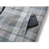 imageGEEK LIGHTING Mens Flannel Shirts Jacket Sherpa Lined Fleece Plaid Hoodie Long Sleeve Winter Warm CoatGreywhite