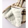 imageGEEK LIGHTING Mens Flannel Shirts Jacket Sherpa Lined Fleece Plaid Hoodie Long Sleeve Winter Warm CoatKhaki