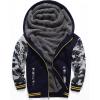 imageGEEK LIGHTING Boys Sherpa Lined Hoodie Kids Fleece Sweatshirt Full Zip Hooded Jacket Camoblue