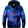 imageGEEK LIGHTING Boys girls Printed Sherpa Lined Hoodie Fleece Jacket Zip Up Hoodie Sweatshirts Thick Heavy