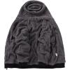 imageGEEK LIGHTING Mens Zip Up Hoodies Fleece Raglan Winter Heavy Color Block Hooded SweatshirtTgreyblack