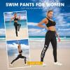 imageGEEK LIGHTING Swim Pants for Women Surfing Leggings SPF Swimming Tights Rash Guard Water Wetsuit Dive Kayaking PantsBlack Letter
