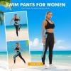 imageGEEK LIGHTING Swim Pants for Women Surfing Leggings SPF Swimming Tights Rash Guard Water Wetsuit Dive Kayaking PantsFloral Blue