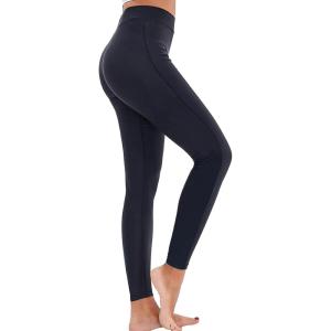 imageGEEK LIGHTING Swim Pants for Women Surfing Leggings SPF Swimming Tights Rash Guard Water Wetsuit Dive Kayaking PantsBlack