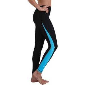 imageGEEK LIGHTING Swim Pants for Women Surfing Leggings SPF Swimming Tights Rash Guard Water Wetsuit Dive Kayaking PantsBlue