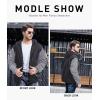imageGEEK LIGHTING Hoodies for Men Heavyweight Fleece Sweatshirt  Full Zip Up Thick Sherpa Lined