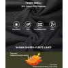 imageGEEK LIGHTING Hoodies for Men Heavyweight Fleece Sweatshirt  Full Zip Up Thick Sherpa Lined BlackKhaki Green XL