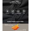 imageGEEK LIGHTING Hoodies for Men Heavyweight Fleece Sweatshirt  Full Zip Up Thick Sherpa Lined BlackKhaki XL