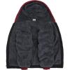 imageGEEK LIGHTING Hoodies for Men Heavyweight Fleece Sweatshirt  Full Zip Up Thick Sherpa Lined Raglan black Red