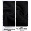imageGEEK LIGHTING Mens Fleece Lined Hoodies Zip Up Waffle Knit Thicken Hooded Sweatshirts Winter JacketsAll BlackGray