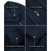 imageGEEK LIGHTING Mens Fleece Lined Hoodies Zip Up Waffle Knit Thicken Hooded Sweatshirts Winter JacketsAll Navy