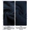 imageGEEK LIGHTING Mens Fleece Lined Hoodies Zip Up Waffle Knit Thicken Hooded Sweatshirts Winter JacketsAll Navy