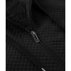 imageGEEK LIGHTING Mens Fleece Lined Hoodies Zip Up Waffle Knit Thicken Hooded Sweatshirts Winter JacketsBlack Grey