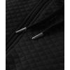 imageGEEK LIGHTING Mens Fleece Lined Hoodies Zip Up Waffle Knit Thicken Hooded Sweatshirts Winter JacketsBlack White