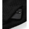 imageGEEK LIGHTING Mens Fleece Lined Hoodies Zip Up Waffle Knit Thicken Hooded Sweatshirts Winter JacketsBlack White