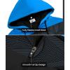 imageGEEK LIGHTING Mens Fleece Lined Hoodies Zip Up Waffle Knit Thicken Hooded Sweatshirts Winter JacketsPblue Black