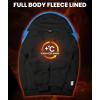 imageGEEK LIGHTING Mens Fleece Lined Hoodies Zip Up Waffle Knit Thicken Hooded Sweatshirts Winter JacketsPblue Black