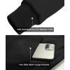 imageGEEK LIGHTING Mens Fleece Lined Hoodies Zip Up Waffle Knit Thicken Hooded Sweatshirts Winter JacketsPred Black