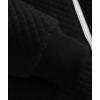 imageGEEK LIGHTING Mens Fleece Lined Hoodies Zip Up Waffle Knit Thicken Hooded Sweatshirts Winter JacketsPure Black