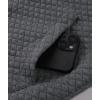 imageGEEK LIGHTING Mens Fleece Lined Hoodies Zip Up Waffle Knit Thicken Hooded Sweatshirts Winter JacketsPure Drak Grey