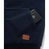imageGEEK LIGHTING Mens Fleece Lined Hoodies Zip Up Waffle Knit Thicken Hooded Sweatshirts Winter JacketsSolid Navy
