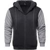 imageGEEK LIGHTING Hoodies for Men Heavyweight Fleece Sweatshirt  Full Zip Up Thick Sherpa Lined