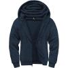imageGEEK LIGHTING Mens Fleece Lined Hoodies Zip Up Waffle Knit Thicken Hooded Sweatshirts Winter JacketsAll Navy