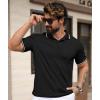 imageGEEK LIGHTING 3 Pack Mens Polo Shirts Short Sleeve Athletic Polo for Men Casual Moisture Wicking TShirts with PocketBlack Gray Navy