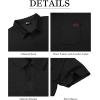 imageGEEK LIGHTING Mens Waffle Polo Shirts Short Sleeve Summer Casual TShirts Moisture Wicking Collared Golf Shirt with PocketBlack