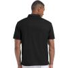 imageGEEK LIGHTING Mens Waffle Polo Shirts Short Sleeve Summer Casual TShirts Moisture Wicking Collared Golf Shirt with PocketBlack