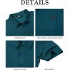 imageGEEK LIGHTING Mens Waffle Polo Shirts Short Sleeve Summer Casual TShirts Moisture Wicking Collared Golf Shirt with PocketDark Teal Blue