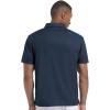 imageGEEK LIGHTING Mens Waffle Polo Shirts Short Sleeve Summer Casual TShirts Moisture Wicking Collared Golf Shirt with PocketNavy