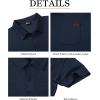 imageGEEK LIGHTING Mens Waffle Polo Shirts Short Sleeve Summer Casual TShirts Moisture Wicking Collared Golf Shirt with PocketNavy