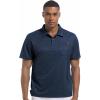imageGEEK LIGHTING Mens Waffle Polo Shirts Short Sleeve Summer Casual TShirts Moisture Wicking Collared Golf Shirt with PocketNavy
