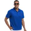 imageGEEK LIGHTING Mens Waffle Polo Shirts Short Sleeve Summer Casual TShirts Moisture Wicking Collared Golf Shirt with PocketRoyal Blue