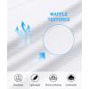 imageGEEK LIGHTING Mens Waffle Polo Shirts Short Sleeve Summer Casual TShirts Moisture Wicking Collared Golf Shirt with PocketWhite