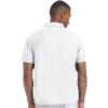 imageGEEK LIGHTING Mens Waffle Polo Shirts Short Sleeve Summer Casual TShirts Moisture Wicking Collared Golf Shirt with PocketWhite