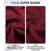 imageGEEK LIGHTING Hoodies for Men Heavyweight Fleece Sweatshirt  Full Zip Up Thick Sherpa LinedAll Maroon