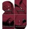 imageGEEK LIGHTING Hoodies for Men Heavyweight Fleece Sweatshirt  Full Zip Up Thick Sherpa LinedAll Maroon