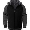 imageGEEK LIGHTING Boys Sherpa Lined Hoodie Kids Fleece Sweatshirt Full Zip Hooded JacketNblackgrey