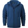 imageGEEK LIGHTING Hoodies for Men Heavyweight Fleece Sweatshirt  Full Zip Up Thick Sherpa LinedAll Sail Blue