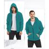 imageGEEK LIGHTING Hoodies for Men Heavyweight Fleece Sweatshirt  Full Zip Up Thick Sherpa LinedAll Blue Green