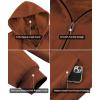 imageGEEK LIGHTING Hoodies for Men Heavyweight Fleece Sweatshirt  Full Zip Up Thick Sherpa LinedAll Dark Orange