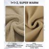 imageGEEK LIGHTING Hoodies for Men Heavyweight Fleece Sweatshirt  Full Zip Up Thick Sherpa LinedAll Light Brown