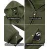 imageGEEK LIGHTING Hoodies for Men Heavyweight Fleece Sweatshirt  Full Zip Up Thick Sherpa LinedAll Olive Green