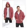 imageGEEK LIGHTING Hoodies for Men Heavyweight Fleece Sweatshirt  Full Zip Up Thick Sherpa LinedAll Watermelon